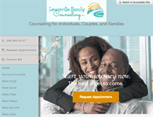 Tablet Screenshot of lewisvillefamilycounseling.com